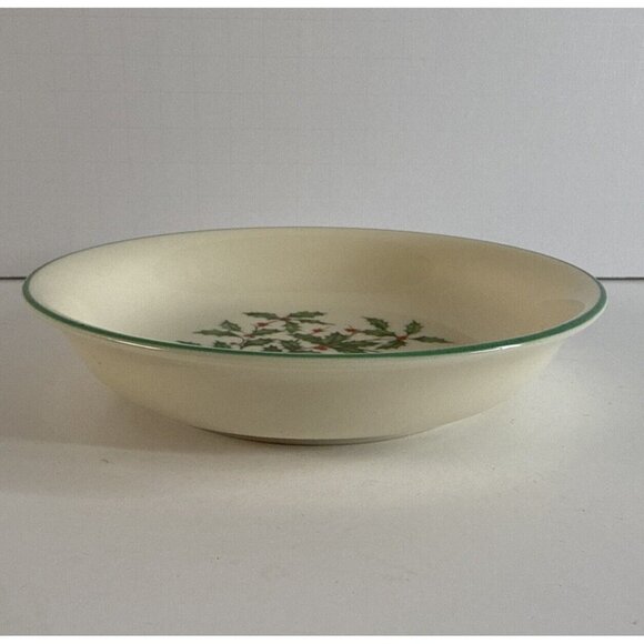 Vintage Lenox Special 5 3/8" Dessert Bowl Holly & Berries Christmas - Picture 3 of 3